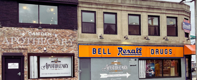 Camden Apothecary cannabis dispensary at the historic Bell Rexall Pharmacy in Camden, NJ